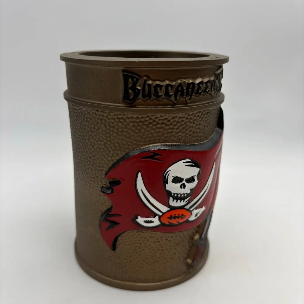 NFL Tampa Bay Buccaneers Flag Logo Foam Can Holder Koozie Gold